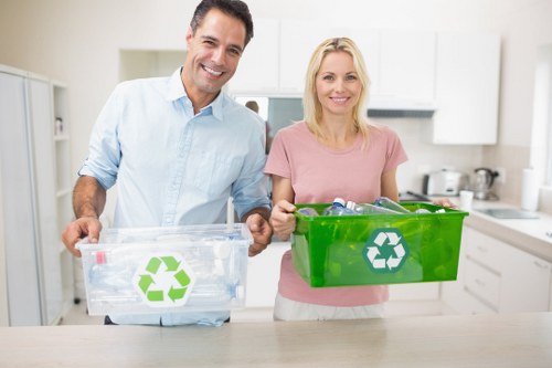 Eco-friendly business waste removal practices implemented in Leyton